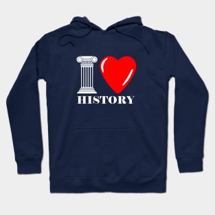 I Love History Badge v.2 Hoodie